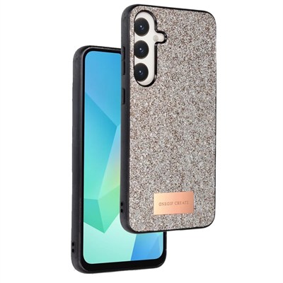 Mey İthalat®  Samsung Galaxy A26 Bright Simli Kapak - Gold