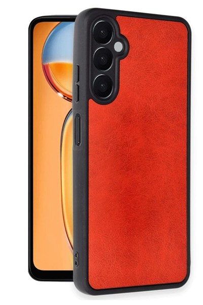 Mey İthalat®  Samsung Galaxy A26 Kılıf Aras Deri Kapak - Kırmızı