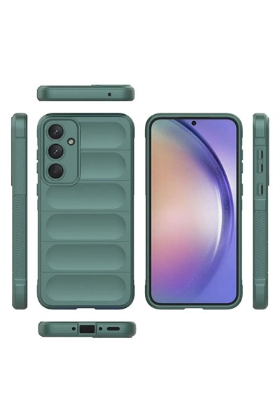 Mey İthalat®  Samsung Galaxy A26 Kılıf Optimum Silikon - Koyu Yeşil