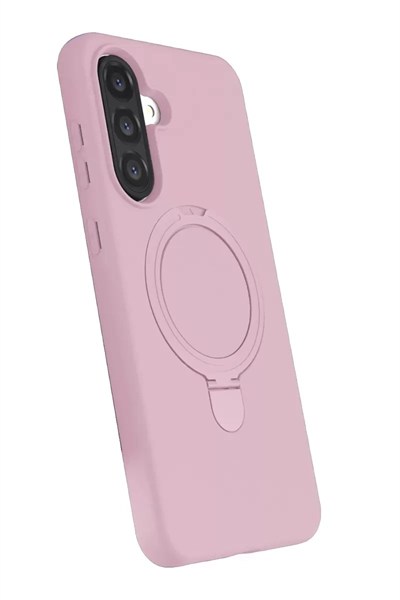 Mey İthalat®  Samsung Galaxy A26 Regal Magsafe Standlı Kapak - Açık Pembe