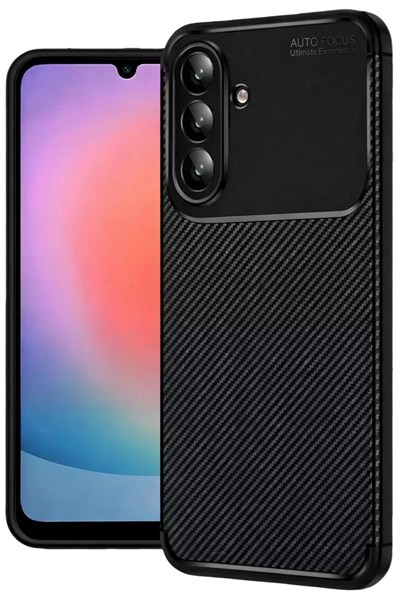 Mey İthalat®  Samsung Galaxy A27 5G Auto Focus Karbon Kapak - Siyah