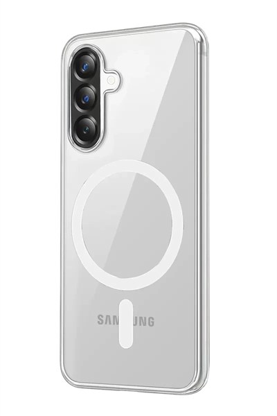 Mey İthalat®  Samsung Galaxy A27 5G Combo Sert Şeffaf Magsafe Kapak - Şeffaf