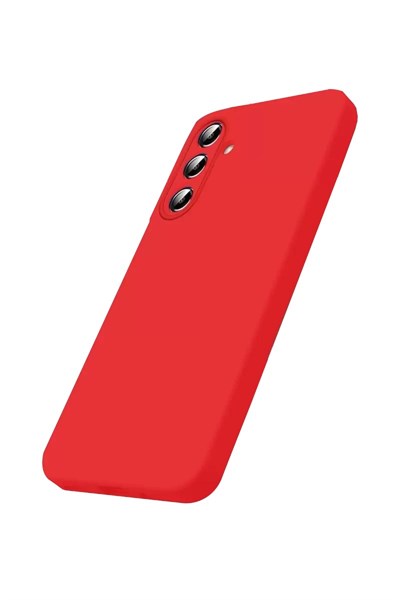 Mey İthalat®  Samsung Galaxy A27 5G Nano içi Kadife Silikon - Kırmızı