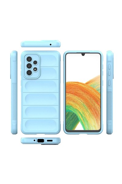Mey İthalat®  Samsung Galaxy A33 5G Kılıf Optimum Silikon - Sky Blue