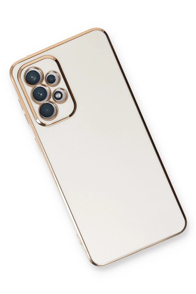 Mey İthalat®  Samsung Galaxy A33 5G Kılıf Volet Silikon - Beyaz