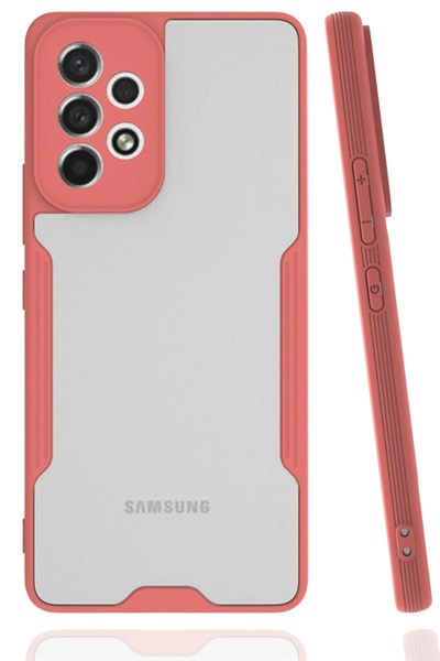 Mey İthalat®  Samsung Galaxy A33 5G Kılıf Platin Silikon - Pembe