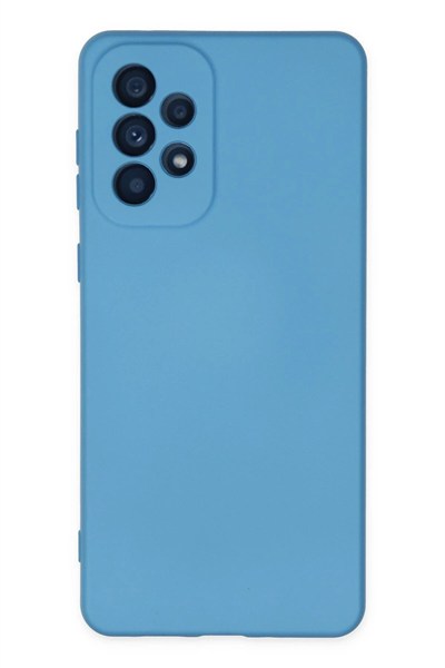Mey İthalat®  Samsung Galaxy A33 5G Kılıf Nano içi Kadife Silikon - Mavi