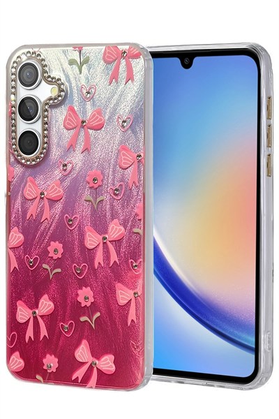 Mey İthalat®  Samsung Galaxy A34 5G Kılıf Blade Aynalı Desenli Kapak - Desen 3