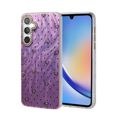 Mey İthalat®  Samsung Galaxy A34 5G Kılıf Blade Aynalı Desenli Kapak - Desen 2