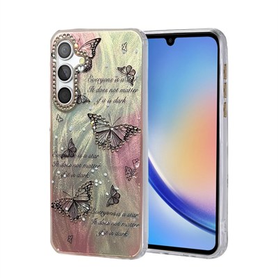 Mey İthalat®  Samsung Galaxy A34 5G Kılıf Blade Aynalı Desenli Kapak - Desen 6