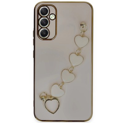 Mey İthalat®  Samsung Galaxy A34 5G Kılıf Esila Silikon - Pudra