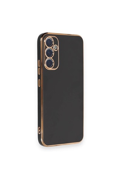 Mey İthalat®  Samsung Galaxy A34 5G Kılıf Volet Silikon - Siyah
