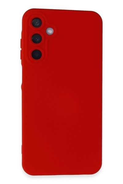 Mey İthalat®  Samsung Galaxy A35 5G Kılıf Nano içi Kadife Silikon - Kırmızı