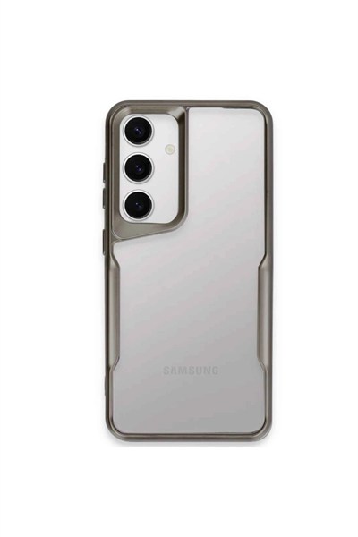 Mey İthalat®  Samsung Galaxy A35 5G Kılıf Boyi Silikon Kapak - Titan Gri