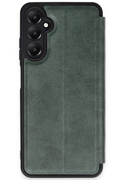 Mey İthalat®  Samsung Galaxy A35 5G Kılıf Flip Cover - Koyu Yeşil
