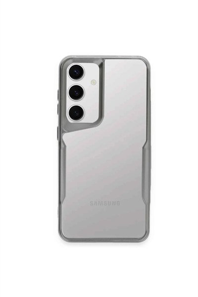 Mey İthalat®  Samsung Galaxy A35 5G Kılıf Boyi Silikon Kapak - Gümüş