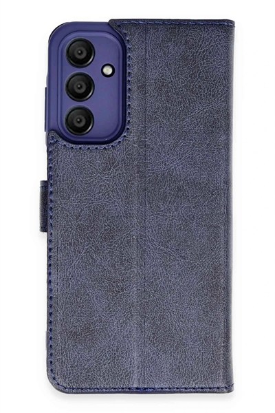 Mey İthalat®  Samsung Galaxy A35 5G Kılıf Trend S Plus Kapaklı Kılıf - Lacivert