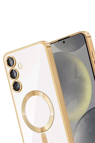 Mey İthalat®  Samsung Galaxy A35 5G Kross Magneticsafe Kapak - Gold