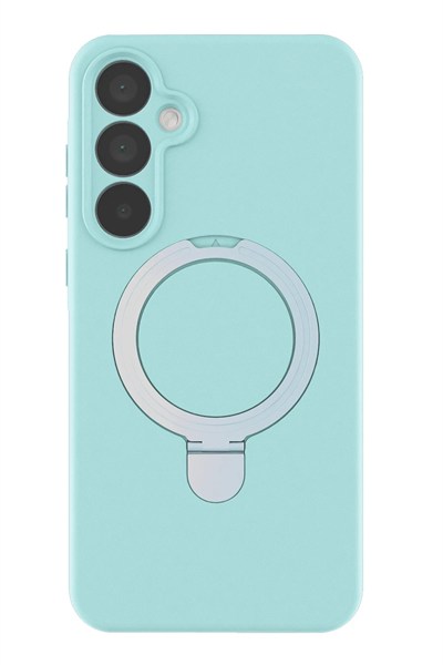 Mey İthalat®  Samsung Galaxy A35 5G Regal Magsafe Standlı Kapak - Su Yeşili
