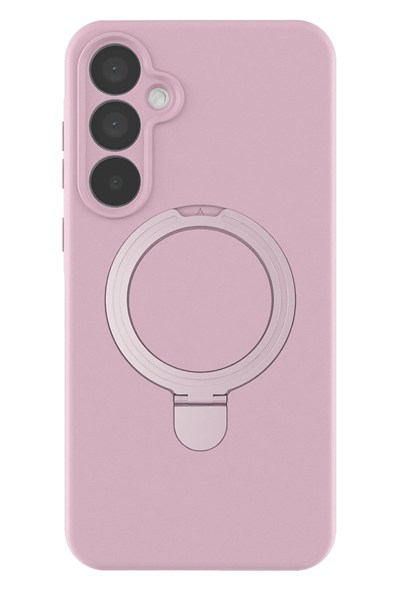 Mey İthalat®  Samsung Galaxy A35 5G Regal Magsafe Standlı Kapak - Açık Pembe