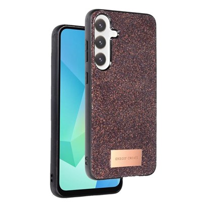 Mey İthalat®  Samsung Galaxy A36 Bright Simli Kapak - Derin Mor