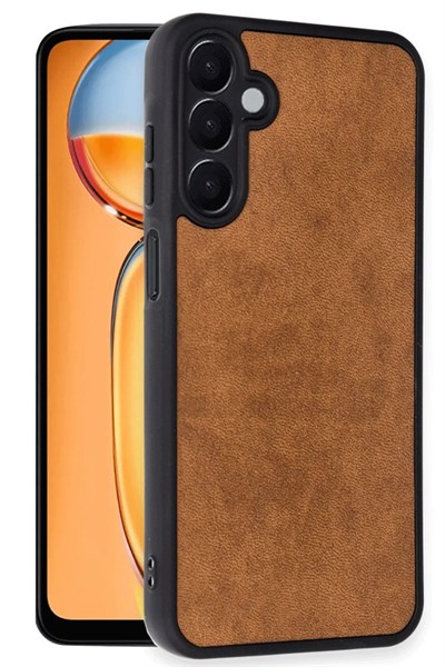 Mey İthalat®  Samsung Galaxy A36 Kılıf Aras Deri Kapak - Taba