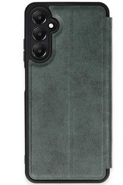Mey İthalat®  Samsung Galaxy A36 Kılıf Flip Cover - Koyu Yeşil
