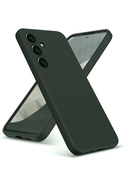 Mey İthalat®  Samsung Galaxy A36 Kılıf Nano içi Kadife Silikon - Koyu Yeşil