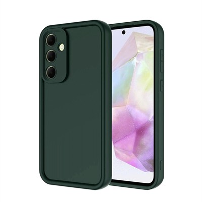 Mey İthalat®  Samsung Galaxy A36 Kılıf Viera Silikon - Koyu Yeşil