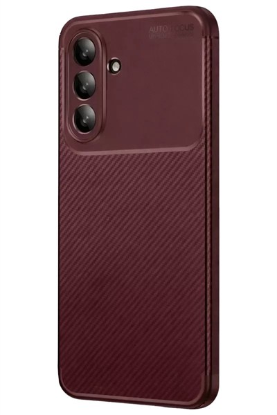Mey İthalat®  Samsung Galaxy A37 5G Auto Focus Karbon Kapak - Bordo