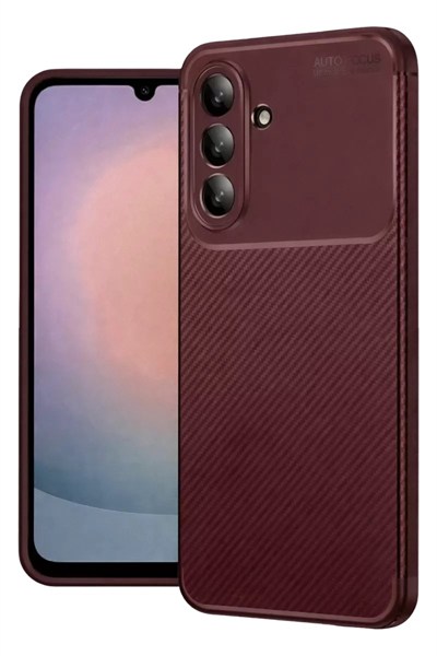 Mey İthalat®  Samsung Galaxy A37 5G Auto Focus Karbon Kapak - Bordo
