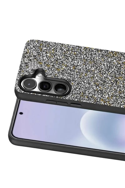 Mey İthalat®  Samsung Galaxy A37 5G Bright Simli Kapak - Gold