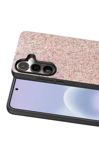 Mey İthalat®  Samsung Galaxy A37 5G Bright Simli Kapak - Pembe