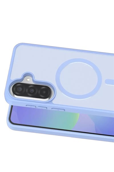 Mey İthalat®  Samsung Galaxy A37 5G Jota Magsafe Kapak - Açık Mavi