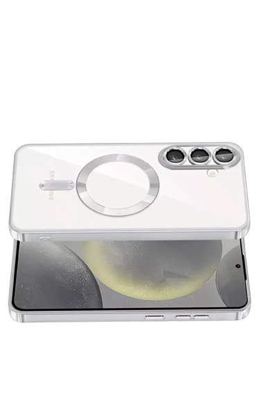 Mey İthalat®  Samsung Galaxy A37 5G Kross Magneticsafe Kapak - Gümüş