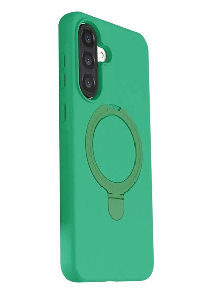 Mey İthalat®  Samsung Galaxy A37 5G Regal Magsafe Standlı Kapak - Yeşil