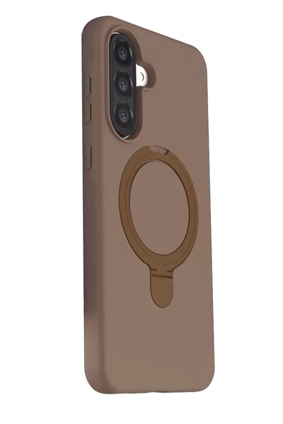 Mey İthalat®  Samsung Galaxy A37 5G Regal Magsafe Standlı Kapak - Çöl Titanyum