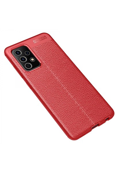 Mey İthalat®  Samsung Galaxy A52 Kılıf Auto Focus Kapak - Kırmızı