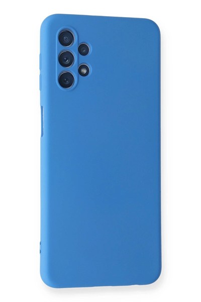 Mey İthalat®  Samsung Galaxy A52 Kılıf Nano içi Kadife Silikon - Mavi