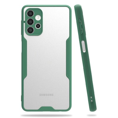 Mey İthalat®  Samsung Galaxy A52 Kılıf Platin Silikon - Yeşil