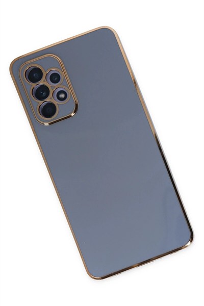 Mey İthalat®  Samsung Galaxy A52 Kılıf Volet Silikon - Mavi
