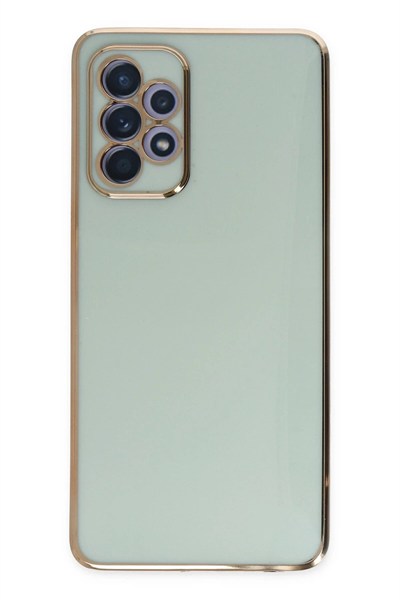 Mey İthalat®  Samsung Galaxy A52 Kılıf Volet Silikon - Açık Yeşil