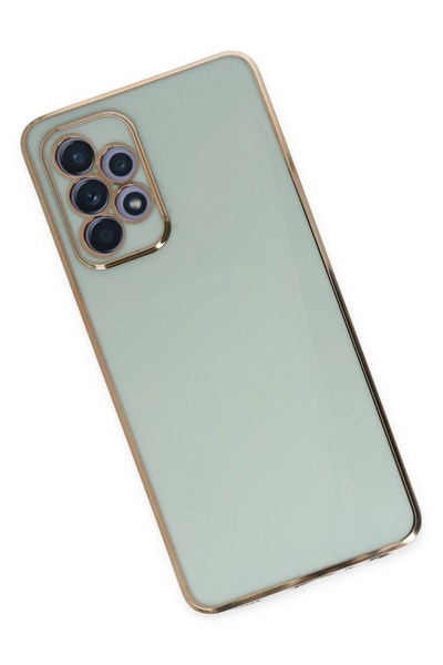 Mey İthalat®  Samsung Galaxy A52 Kılıf Volet Silikon - Açık Yeşil