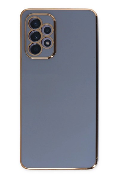Mey İthalat®  Samsung Galaxy A52 Kılıf Volet Silikon - Mavi