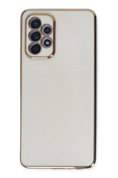 Mey İthalat®  Samsung Galaxy A52 Kılıf Volet Silikon - Beyaz