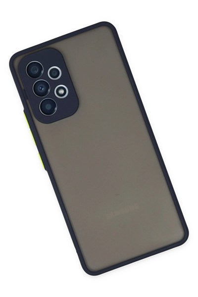 Mey İthalat®  Samsung Galaxy A53 5G Kılıf Montreal Silikon Kapak - Lacivert