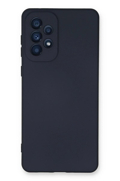 Mey İthalat®  Samsung Galaxy A53 5G Kılıf Nano içi Kadife Silikon - Lacivert