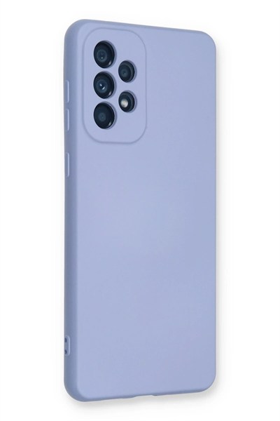 Mey İthalat®  Samsung Galaxy A53 5G Kılıf Nano içi Kadife Silikon - Lila