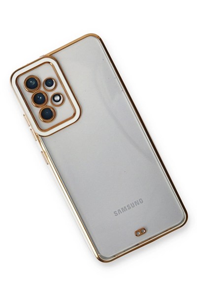 Mey İthalat®  Samsung Galaxy A53 5G Kılıf Liva Lens Silikon - Beyaz