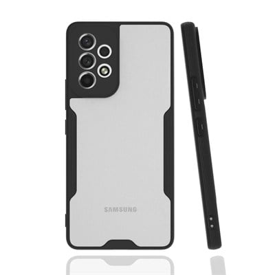 Mey İthalat®  Samsung Galaxy A53 5G Kılıf Platin Silikon - Siyah